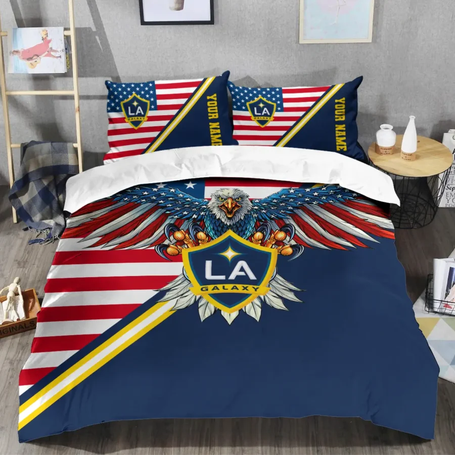 Eagle U.S Flag MLS LA Galaxy Exclusive All Over Prints BLMLS101024A1LASJT - Bedding Set