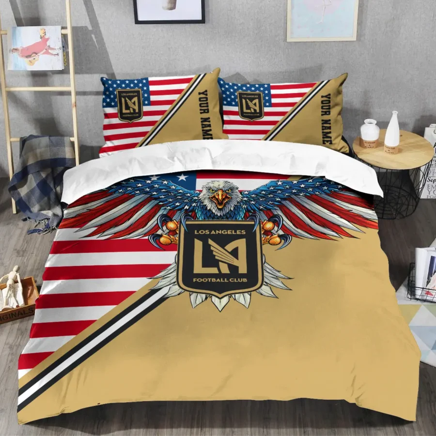 Eagle U.S Flag MLS Los Angeles FC Exclusive All Over Prints BLMLS101024A1LAFSJT - Bedding Set