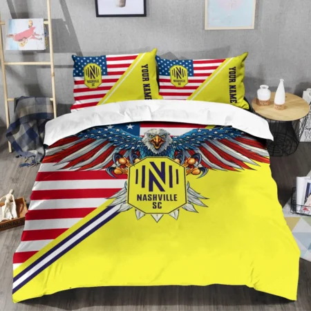 Eagle U.S Flag MLS Nashville SC Exclusive All Over Prints BLMLS101024A1NSHSJT - Bedding Set