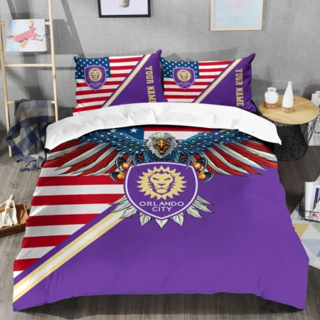 Eagle U.S Flag MLS Orlando City Exclusive All Over Prints BLMLS101024A1ORLSJT - Bedding Set