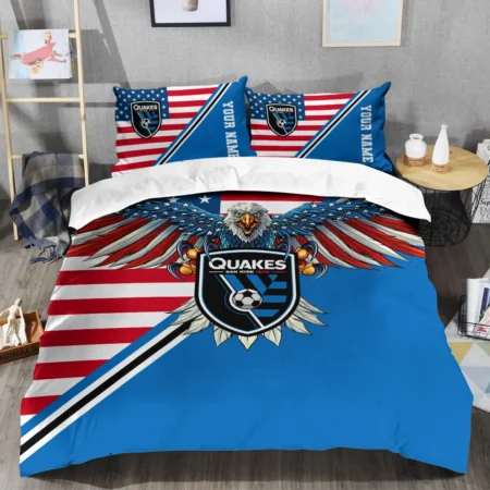 Eagle U.S Flag MLS San Jose Earthquakes Exclusive All Over Prints BLMLS101024A1SJSJT - Bedding Set