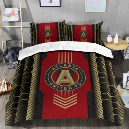 Abstract Geometric Pattern MLS Atlanta United Exclusive All Over Prints BLMLS101024A2ATLSJT - Bedding Set