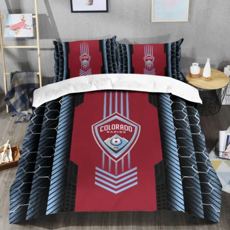 Abstract Geometric Pattern MLS Colorado Rapids Exclusive All Over Prints BLMLS101024A2COLSJT - Bedding Set