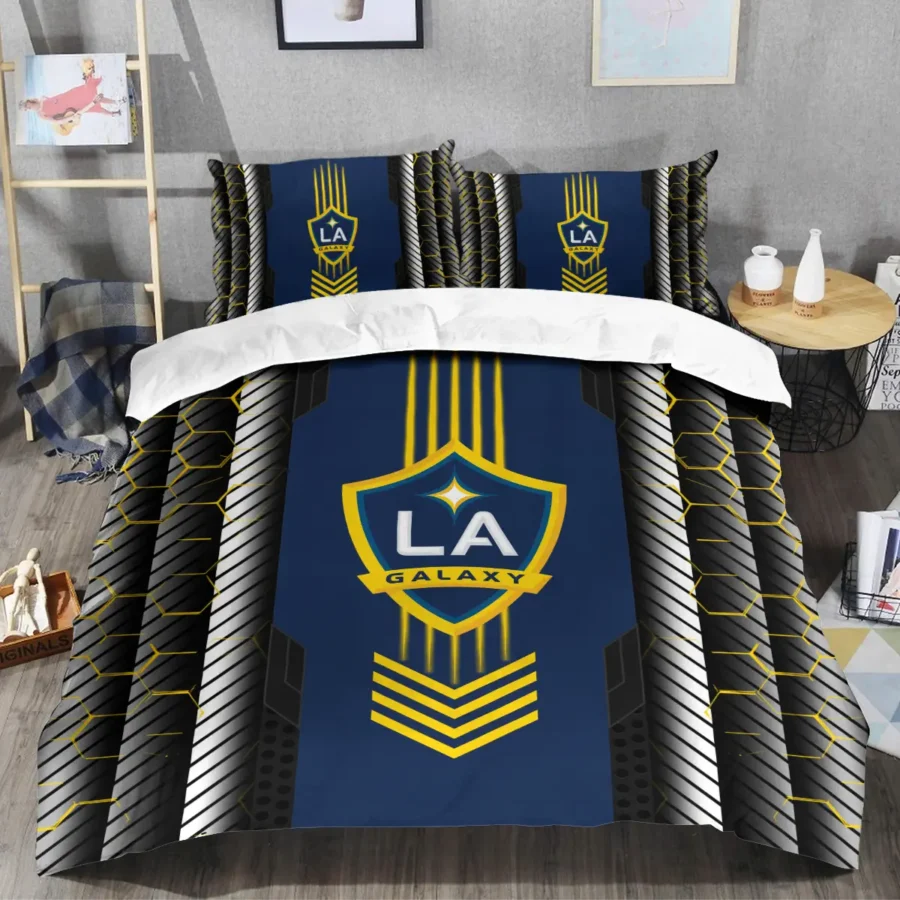 Abstract Geometric Pattern MLS LA Galaxy Exclusive All Over Prints BLMLS101024A2LASJT - Bedding Set