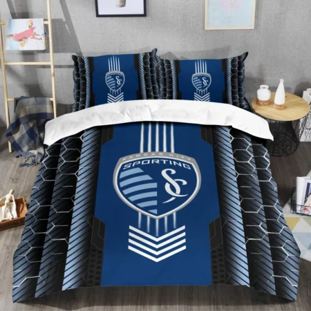 Abstract Geometric Pattern MLS Sporting Kansas City Exclusive All Over Prints BLMLS101024A2SKCSJT - Bedding Set