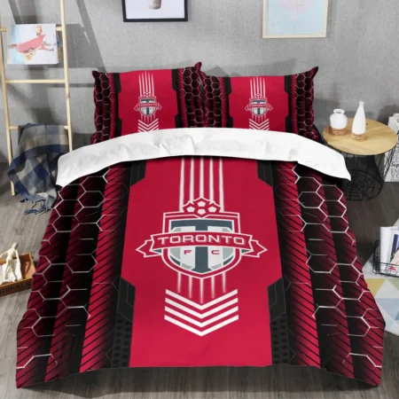 Abstract Geometric Pattern MLS Toronto FC Exclusive All Over Prints BLMLS101024A2TORSJT - Bedding Set