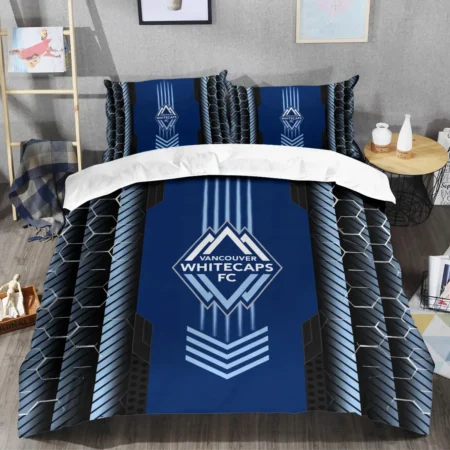 Abstract Geometric Pattern MLS Vancouver Whitecaps Exclusive All Over Prints BLMLS101024A2VANSJT - Bedding Set