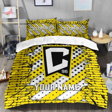 3D Breaking Wall MLS Columbus Crew Exclusive All Over Prints BLMLS111024A1CLBSJT - Bedding Set