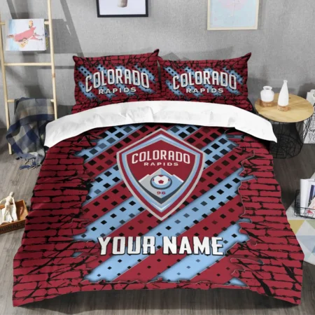 3D Breaking Wall MLS Colorado Rapids Exclusive All Over Prints BLMLS111024A1COLSJT - Bedding Set