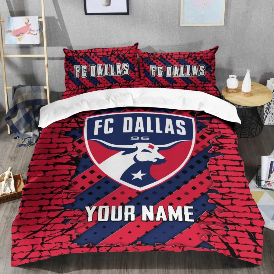 Breaking Wall MLS FC Dallas Exclusive All Over Prints BLMLS111024A1DALSJT - Bedding Set