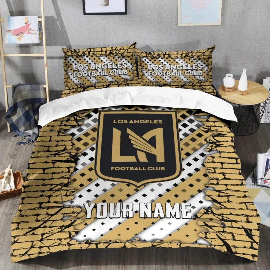 3D Breaking Wall MLS Los Angeles FC Exclusive All Over Prints BLMLS111024A1LAFSJT - Bedding Set