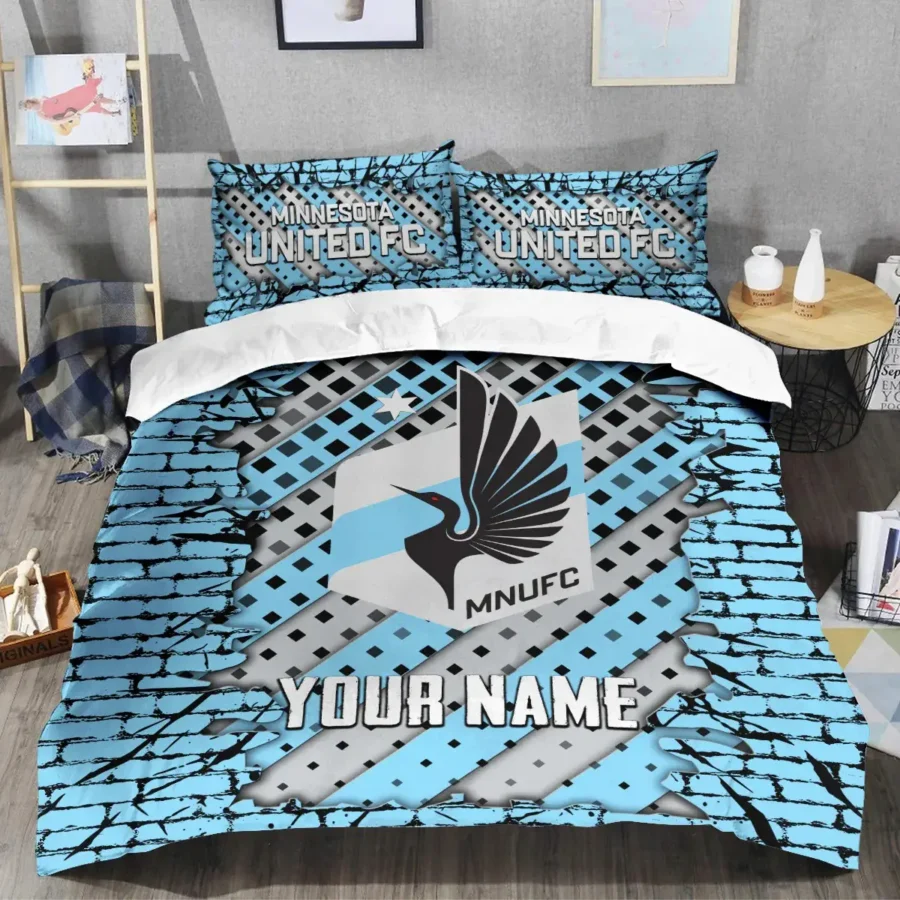 Breaking Wall MLS Minnesota United Exclusive All Over Prints BLMLS111024A1MINSJT - Bedding Set