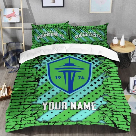 3D Breaking Wall MLS Seattle Sounders Exclusive All Over Prints BLMLS111024A1SEASJT - Bedding Set