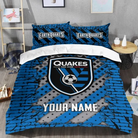 Breaking Wall MLS San Jose Earthquakes Exclusive All Over Prints BLMLS111024A1SJSJT - Bedding Set