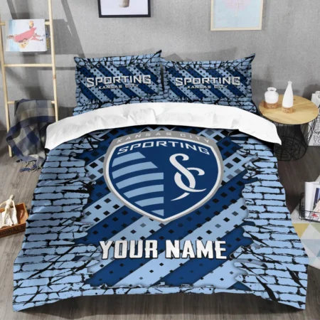 Breaking Wall MLS Sporting Kansas City Exclusive All Over Prints BLMLS111024A1SKCSJT - Bedding Set