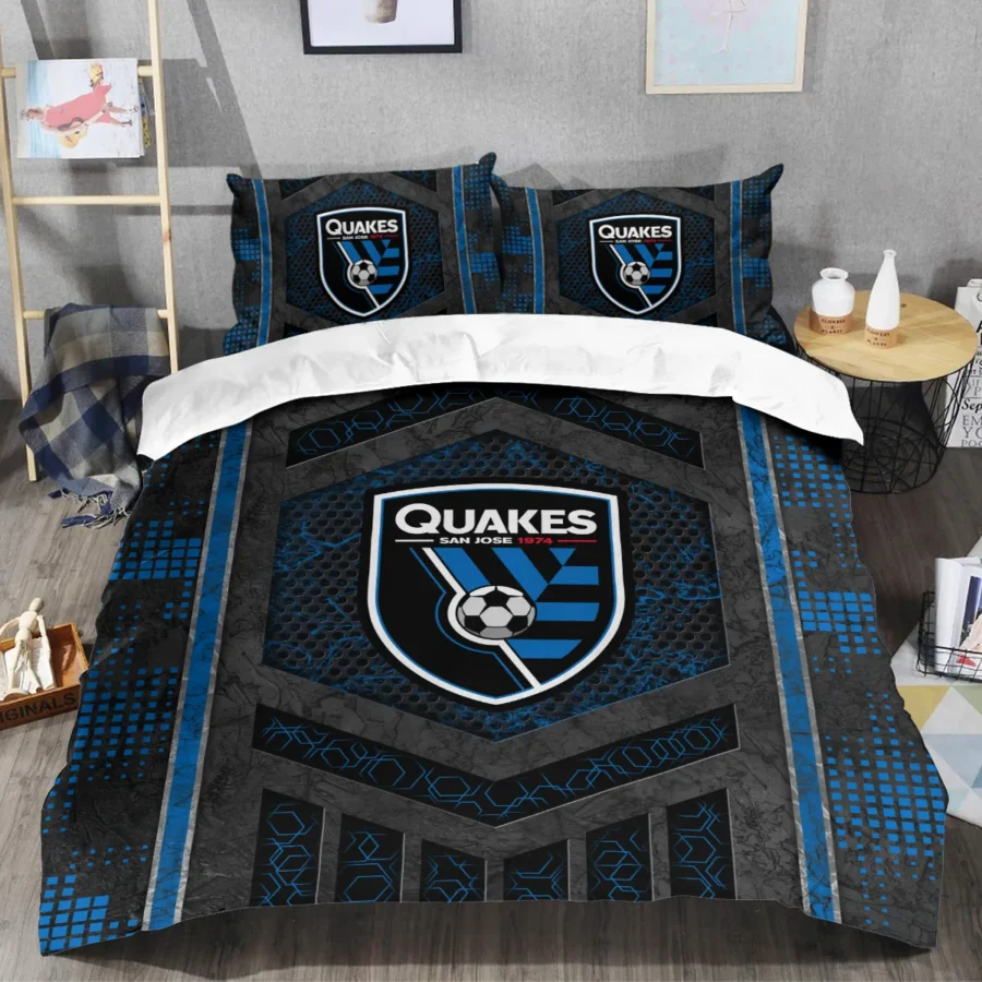 MLS San Jose Earthquakes Exclusive All Over Prints BLMLS111024A2SJSJT - Bedding Set