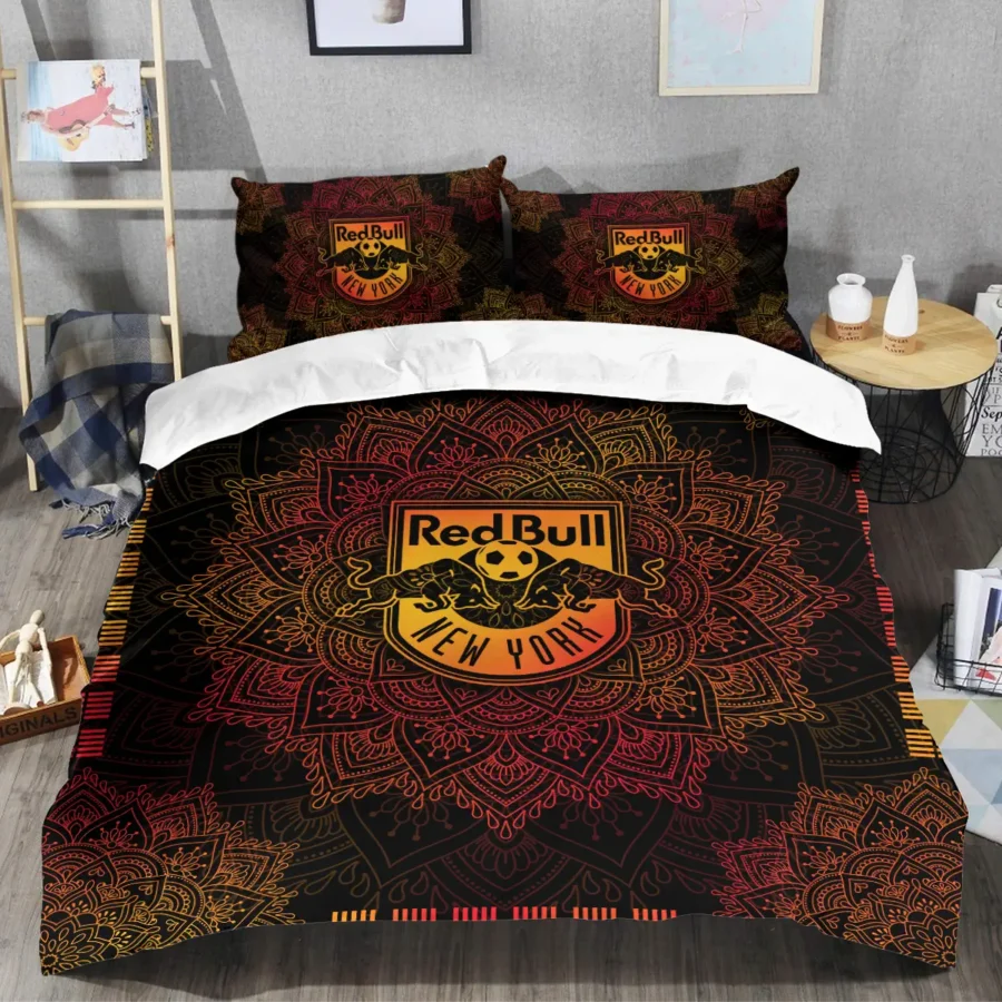 Mandala Pattern MLS New York Red Bulls Exclusive All Over Prints BLMLS121024A1NYSJT - Bedding Set