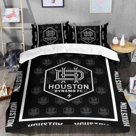 Black And White Style MLS Houston Dynamo Exclusive All Over Prints BLMLS121024A2HOUSJT - Bedding Set