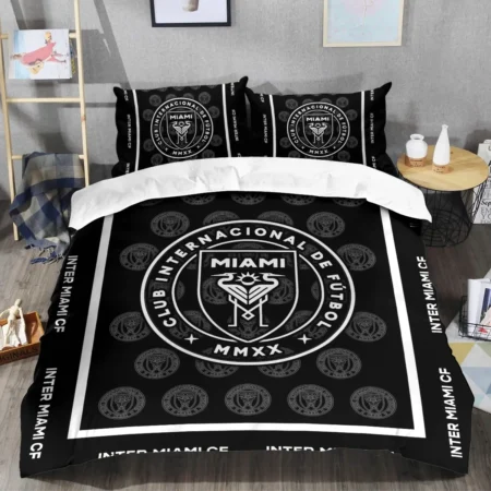 Black And White Style MLS Inter Miami Exclusive All Over Prints BLMLS121024A2MIASJT - Bedding Set