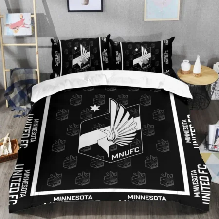 Black And White Style MLS Minnesota United Exclusive All Over Prints BLMLS121024A2MINSJT - Bedding Set