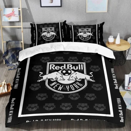 Black And White Style MLS New York Red Bulls Exclusive All Over Prints BLMLS121024A2NYSJT - Bedding Set