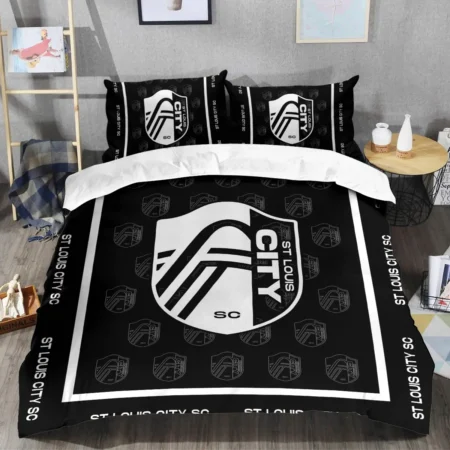 Black And White Style MLS St. Louis City Exclusive All Over Prints BLMLS121024A2STLSJT - Bedding Set