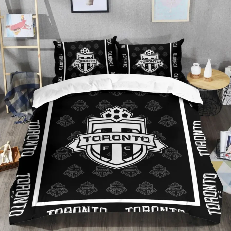 Black And White Style MLS Toronto FC Exclusive All Over Prints BLMLS121024A2TORSJT - Bedding Set