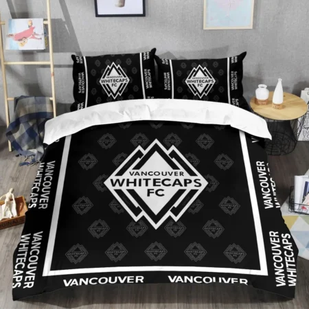 Black And White Style MLS Vancouver Whitecaps Exclusive All Over Prints BLMLS121024A2VANSJT - Bedding Set