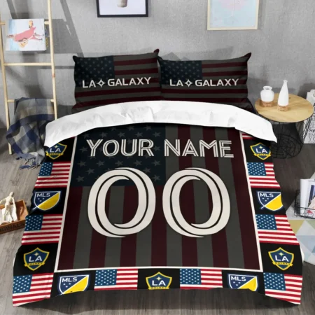 Custom Name Number US Flag MLS LA Galaxy Exclusive All Over Prints BLMLS141024A1LASJT - Bedding Set