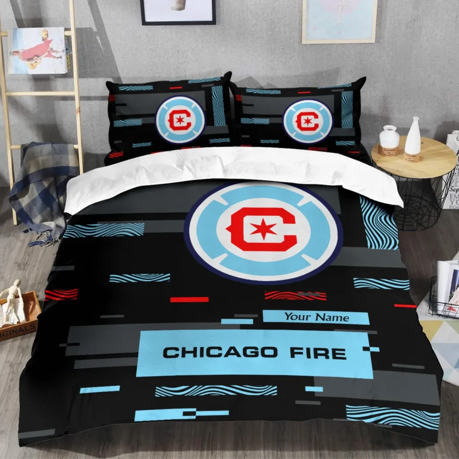 Custom Name MLS Chicago Fire Exclusive All Over Prints BLMLS151024A1CHISJT - Bedding Set