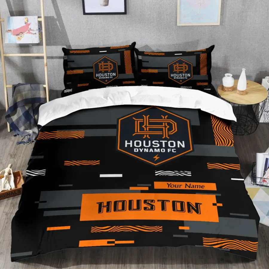 Custom Name MLS Houston Dynamo Exclusive All Over Prints BLMLS151024A1HOUSJT - Bedding Set