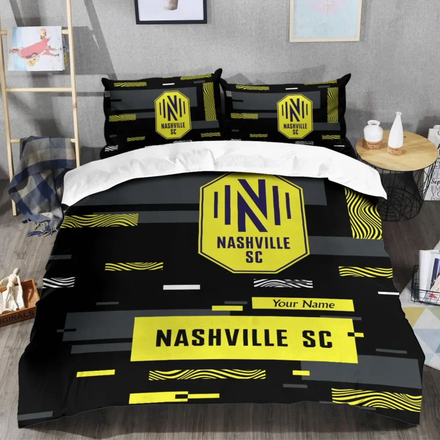 Custom Name MLS Nashville SC Exclusive All Over Prints BLMLS151024A1NSHSJT - Bedding Set