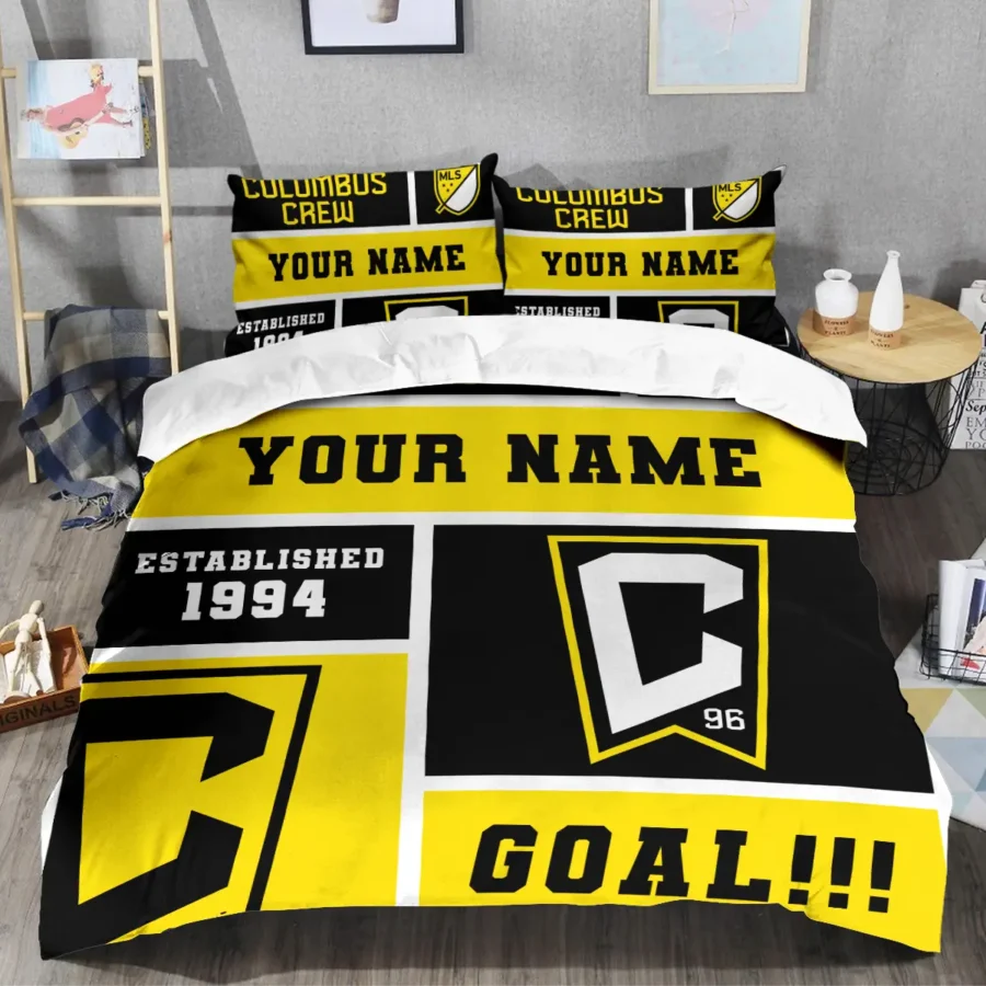 Custom Name MLS Columbus Crew Exclusive All Over Prints BLMLS151024A2CLBSJT - Bedding Set