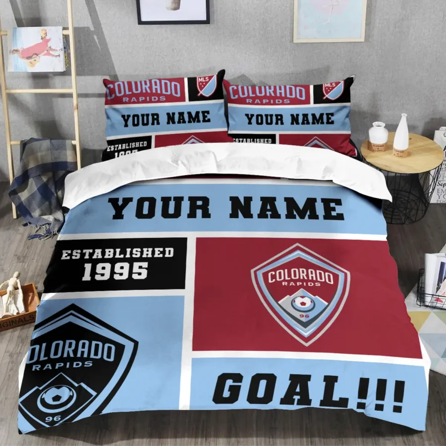 Custom Name MLS Colorado Rapids Exclusive All Over Prints BLMLS151024A2COLSJT - Bedding Set