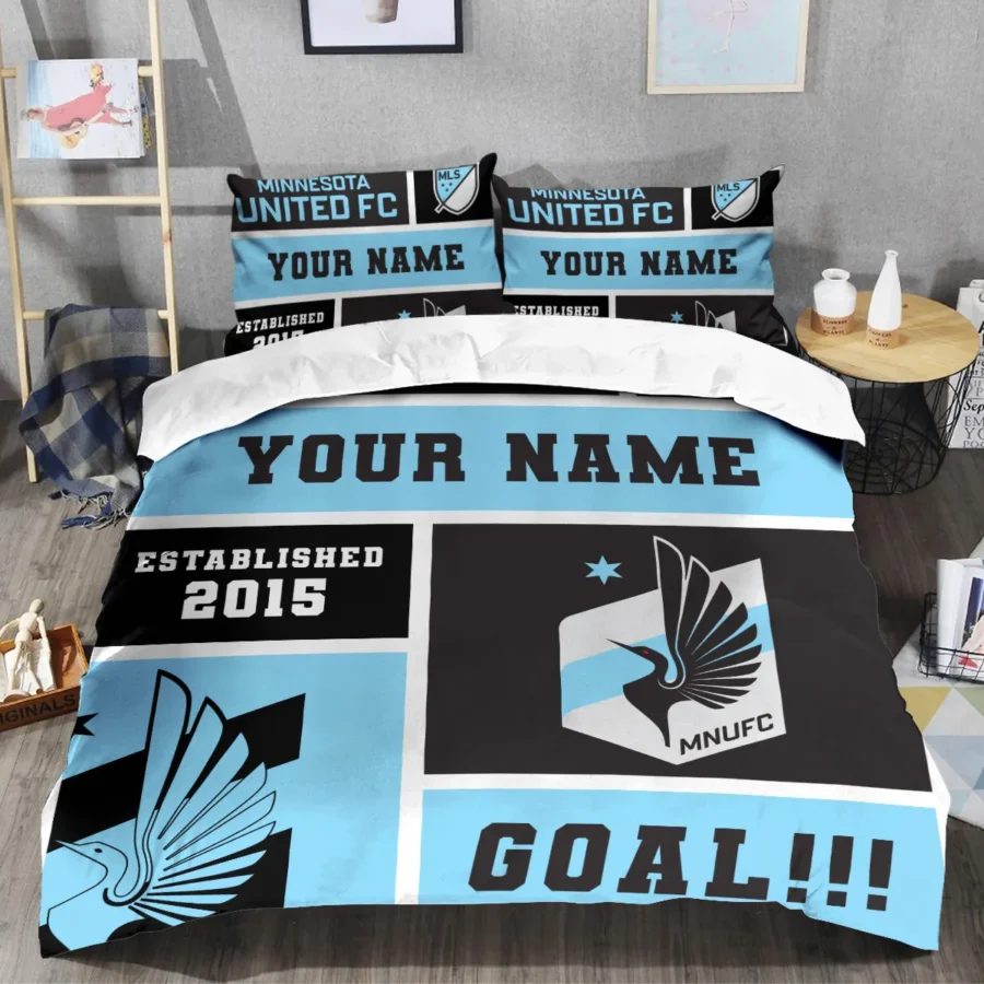 Custom Name MLS Minnesota United Exclusive All Over Prints BLMLS151024A2MINSJT - Bedding Set