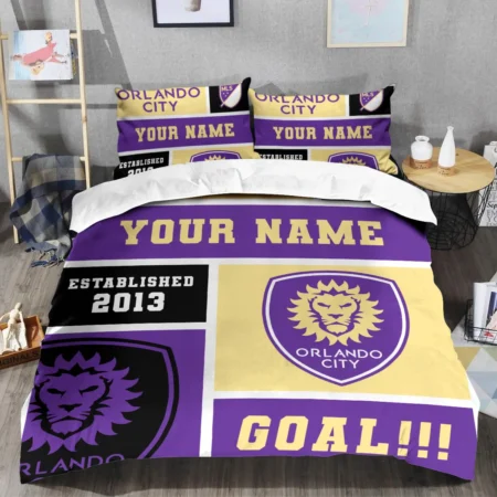 Custom Name MLS Orlando City Exclusive All Over Prints BLMLS151024A2ORLSJT - Bedding Set