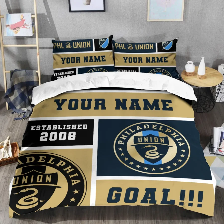 Custom Name MLS Philadelphia Union Exclusive All Over Prints BLMLS151024A2PHISJT - Bedding Set