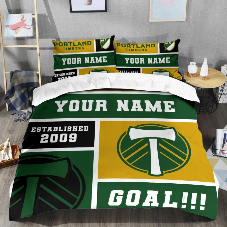 Custom Name MLS Portland Timbers Exclusive All Over Prints BLMLS151024A2PORSJT - Bedding Set