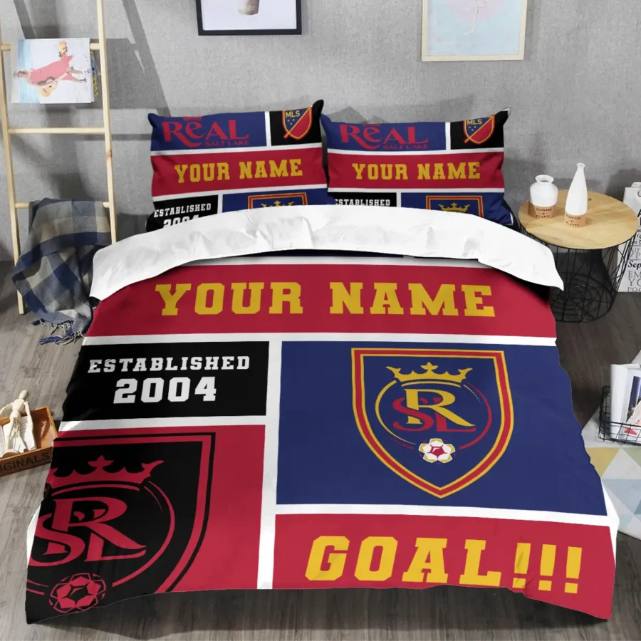 Custom Name MLS Real Salt Lake Exclusive All Over Prints BLMLS151024A2RSLSJT - Bedding Set