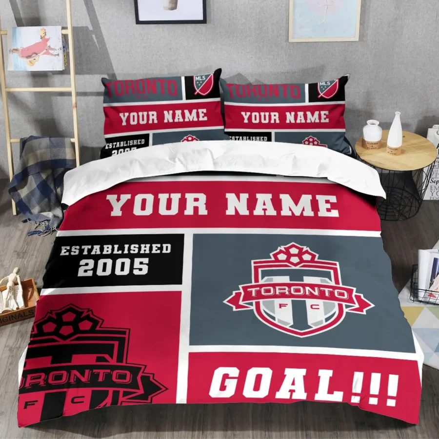 Custom Name MLS Toronto FC Exclusive All Over Prints BLMLS151024A2TORSJT - Bedding Set