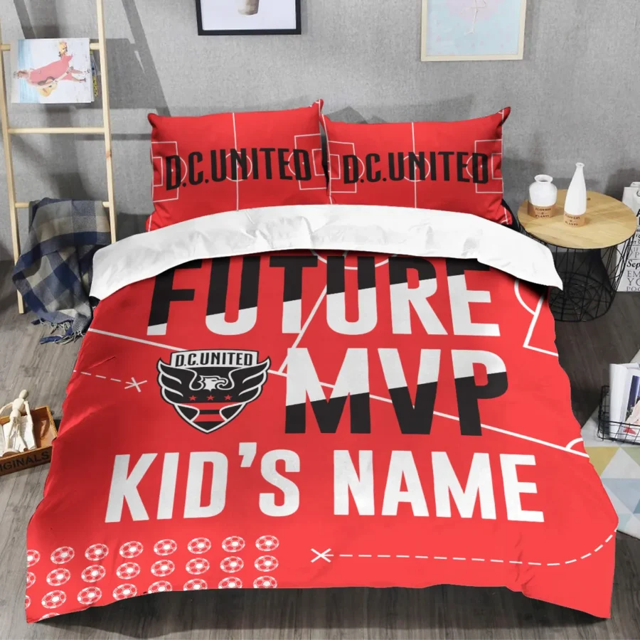 Future MVP Custom Kid Name MLS DC United Exclusive All Over Prints BLMLS161024A1DCSJT - Bedding Set