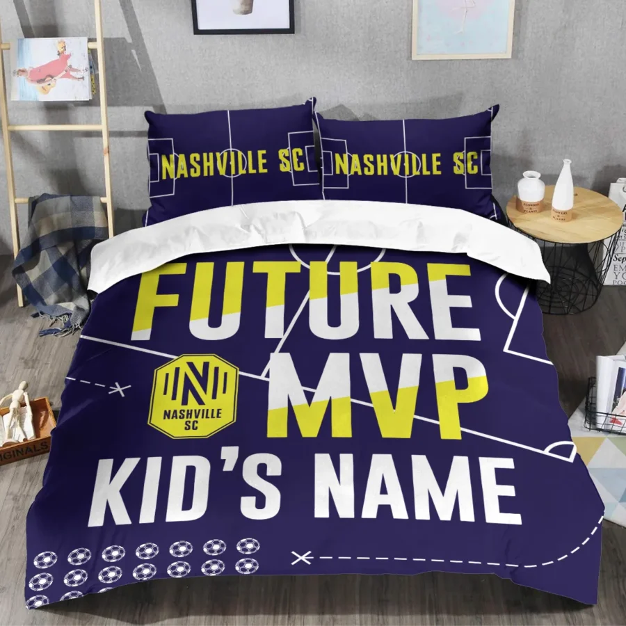 Future MVP Custom Kid Name MLS Nashville SC Exclusive All Over Prints BLMLS161024A1NSHSJT - Bedding Set