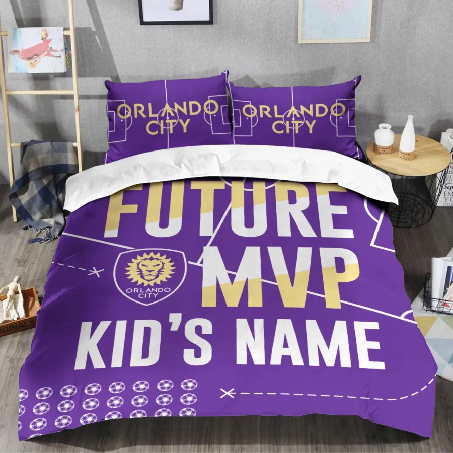 Future MVP Custom Kid Name MLS Orlando City Exclusive All Over Prints BLMLS161024A1ORLSJT - Bedding Set