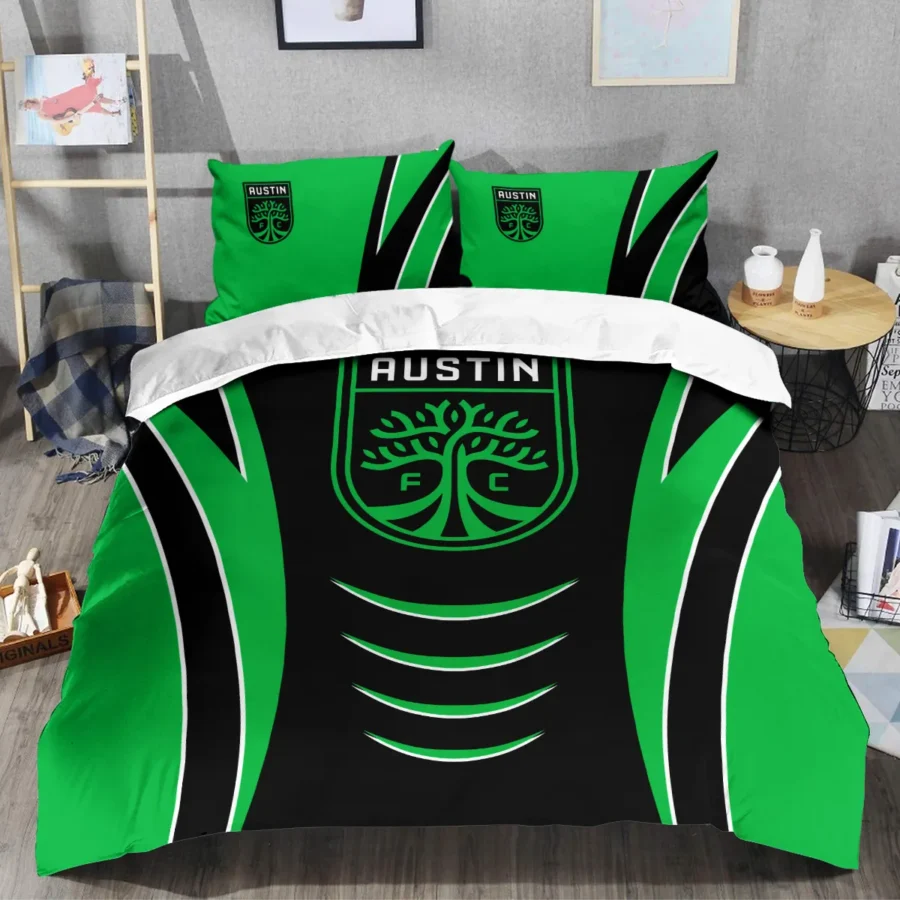 MLS Austin FC Exclusive All Over Prints BLMLS81024A1ATXSJT - Bedding Set