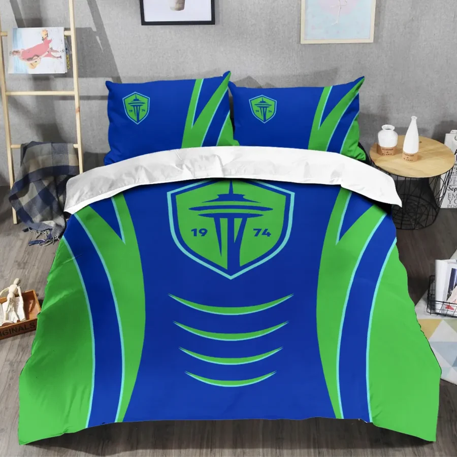 MLS Seattle Sounders Exclusive All Over Prints BLMLS81024A1SEASJT - Bedding Set