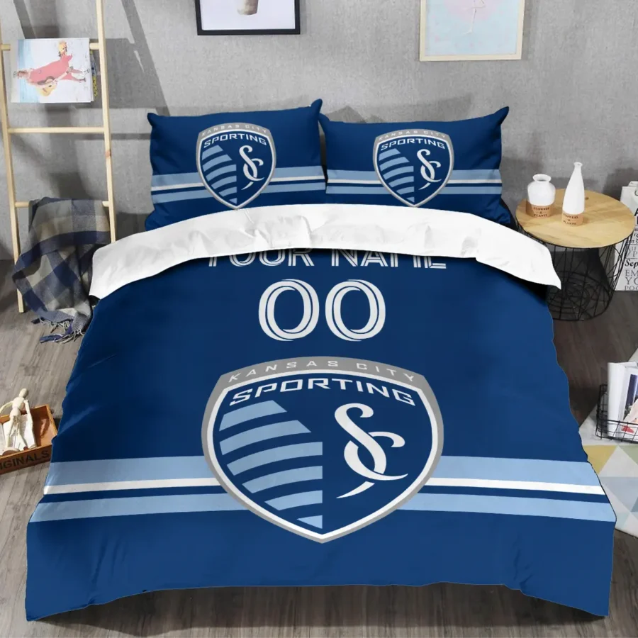 MLS Sporting Kansas City Exclusive All Over Prints BLMLS81024A2SKCSJT - Bedding Set