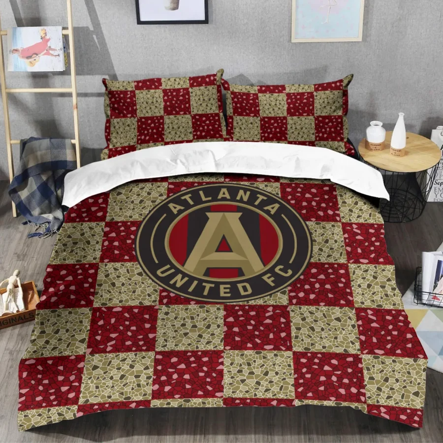 Caro Pattern MLS Atlanta United Exclusive All Over Prints BLMLS91024A1ATLSJT - Bedding Set