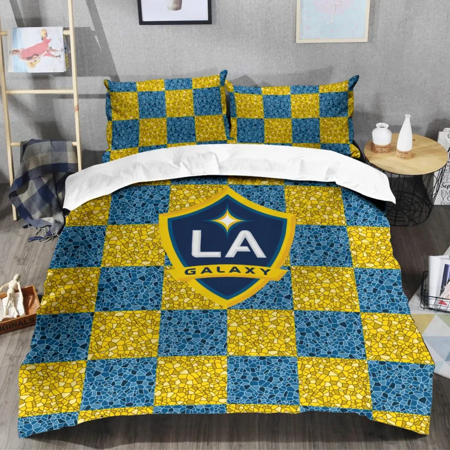 Caro Pattern MLS LA Galaxy Exclusive All Over Prints BLMLS91024A1LASJT - Bedding Set