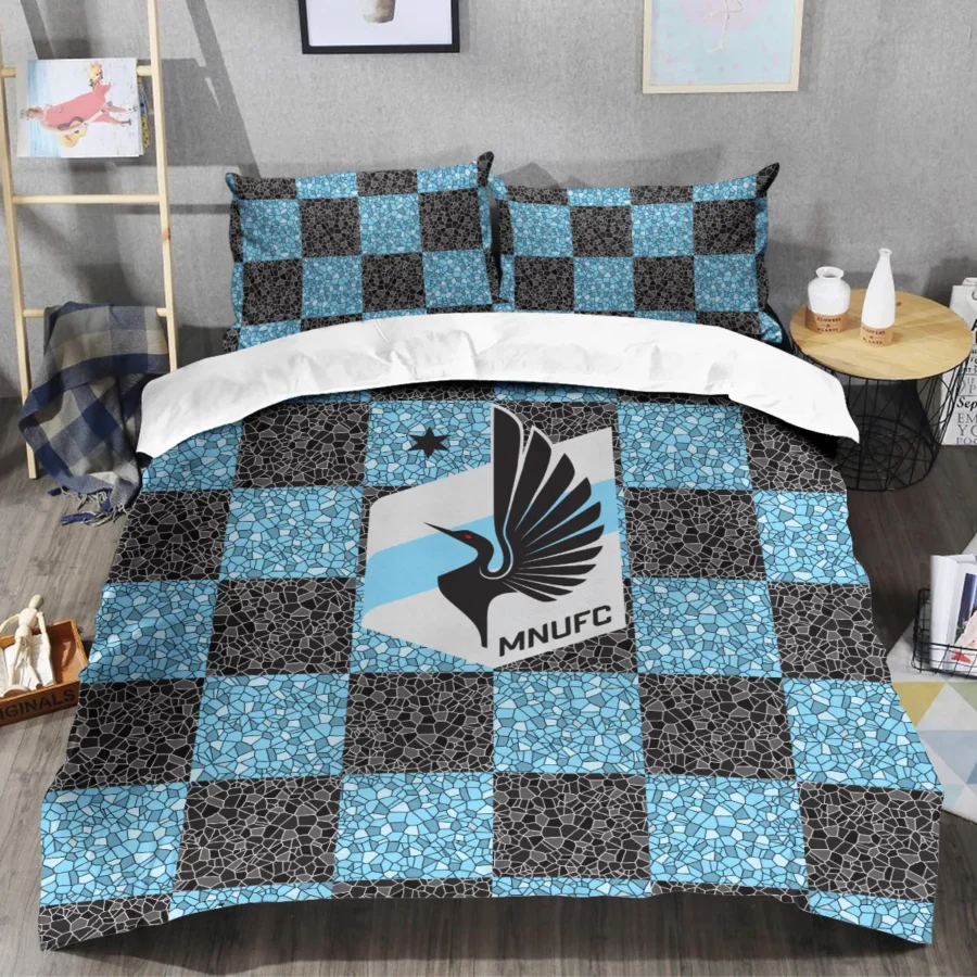 Caro Pattern MLS Minnesota United Exclusive All Over Prints BLMLS91024A1MINSJT - Bedding Set