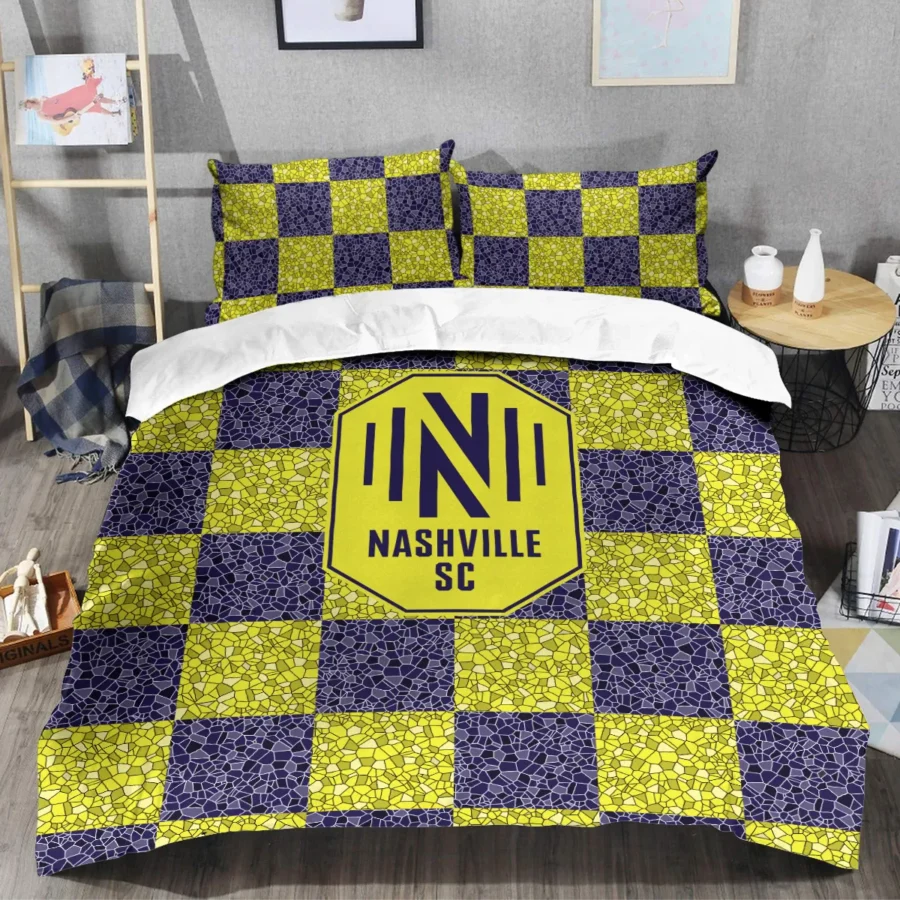 Caro Pattern MLS Nashville SC Exclusive All Over Prints BLMLS91024A1NSHSJT - Bedding Set